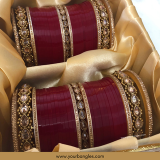 Red Bridal Choora / Bangles Set