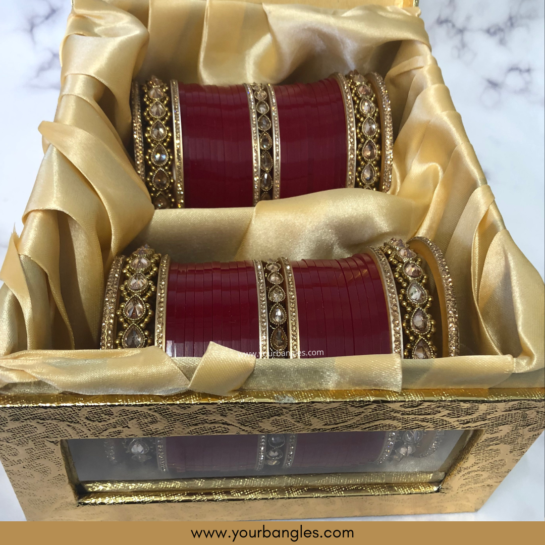 Red Bridal Choora / Bangles Set