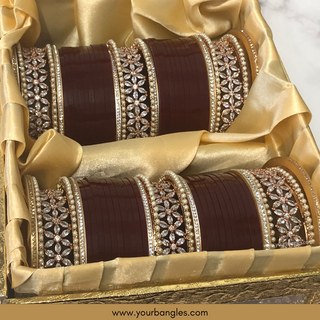 Rose Gold Bridal Choora / Bangles Set