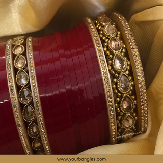 Red Bridal Choora / Bangles Set