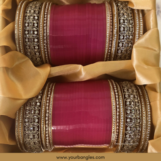 Pink Bridal Choora / Bangles Set