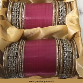 Pink Bridal Choora / Bangles Set