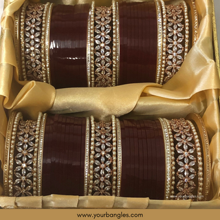 Rose Gold Bridal Choora / Bangles Set