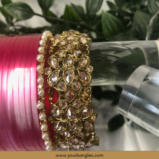 Pink Ombre Bridal Choora / Bangles Set