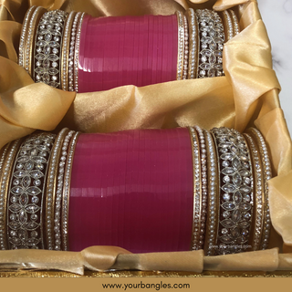 Pink Bridal Choora / Bangles Set