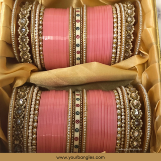 Baby Pink Bridal Choora / Bangles Set