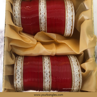 KATRINA KAIF Red Bridal Choora / Bangles Set - Design 1