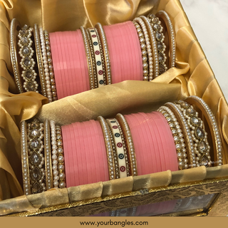 Baby Pink Bridal Choora / Bangles Set