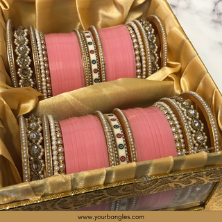 Baby Pink Bridal Choora / Bangles Set