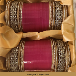 Pink Bridal Choora / Bangles Set