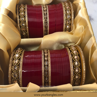 Red Bridal Choora / Bangles Set