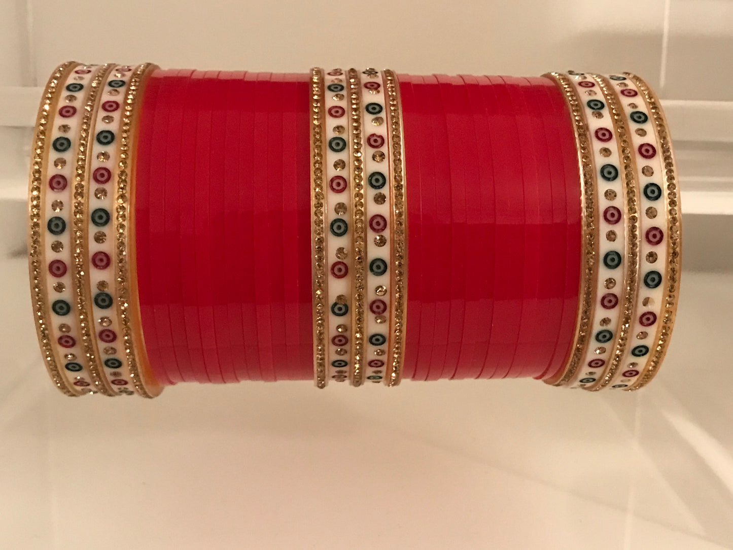 ISHA Red Traditional Bridal Chura | Your Bangles Exclusive