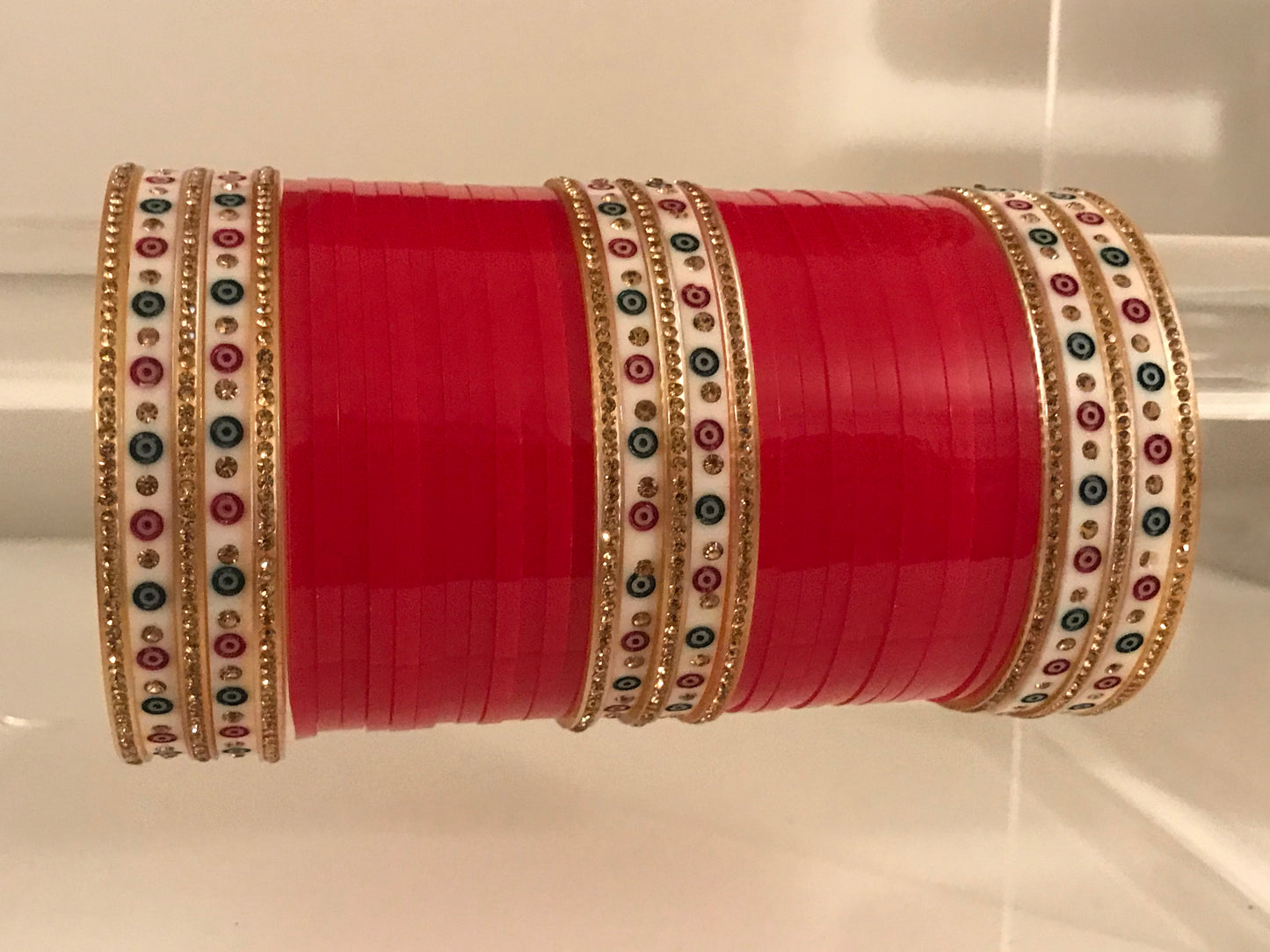 ISHA Red Traditional Bridal Chura | Your Bangles Exclusive