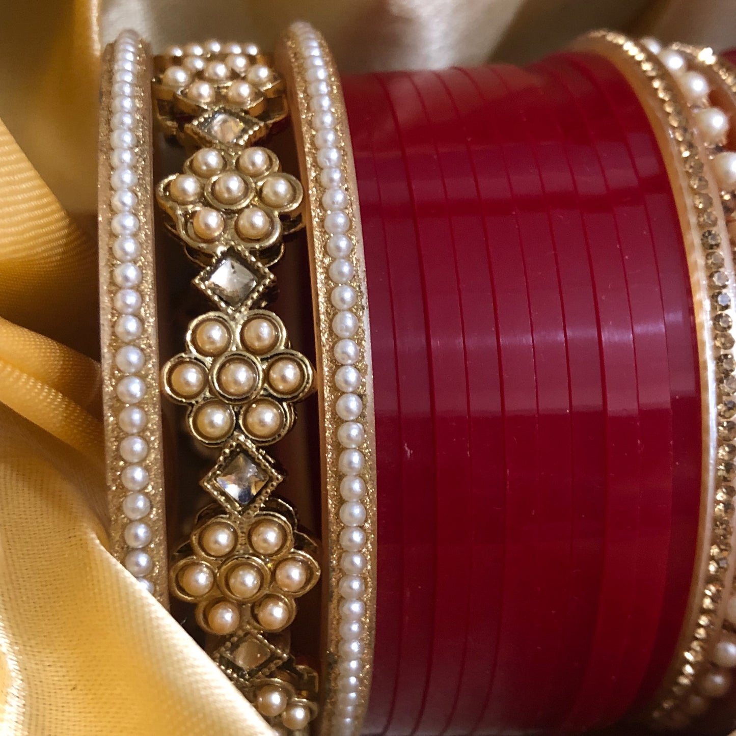 Red Bridal Choora / Bangles Set