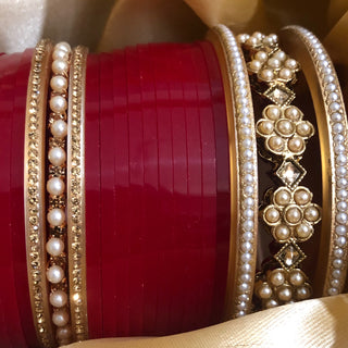 Red Bridal Choora / Bangles Set