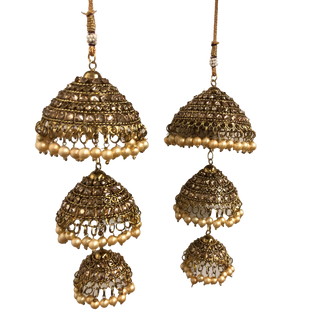 ANTIQUE GOLD POLKI KALIRE