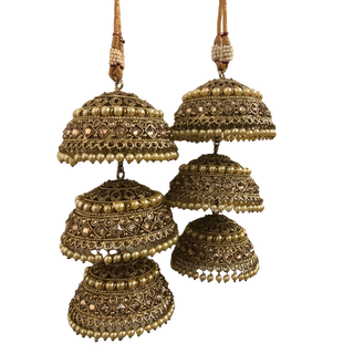 ANTIQUE GOLD POLKI KALIRE