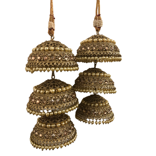 ANTIQUE GOLD POLKI KALIRE