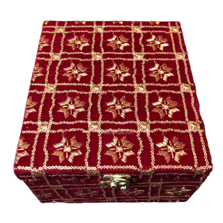 NIA Kalire Box - Maroon with Sequential Work